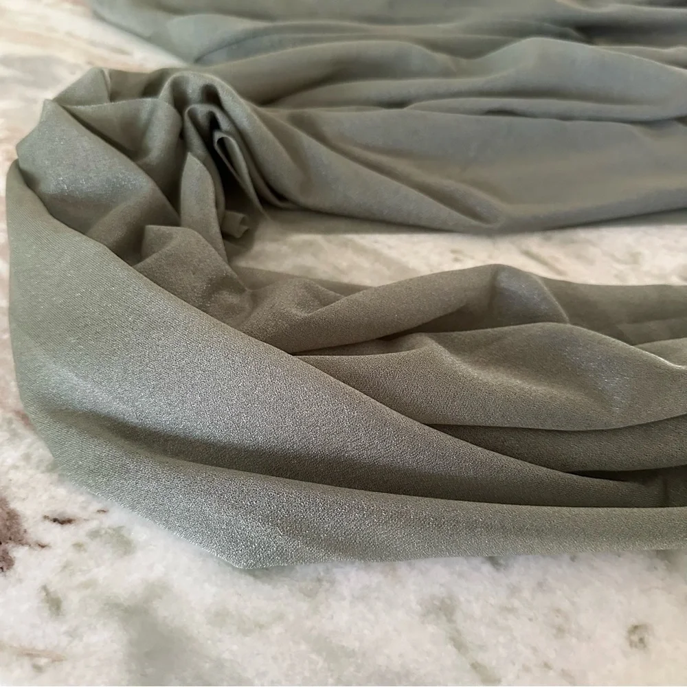 Sage Green 10ft Shimmer Table Runner